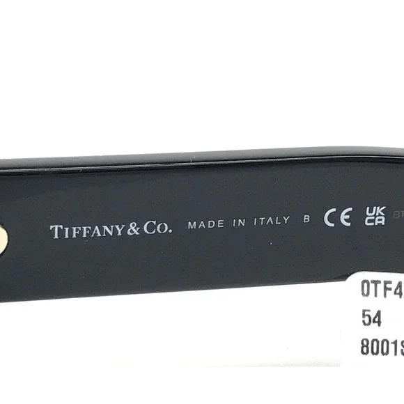 Tiffany & Co. Sunglasses TF4230-F 8001/S4 Black Asian Fit Frames w Gray Lenses